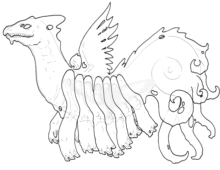 h bw goopy dragon